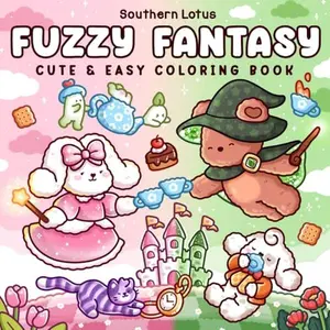 Fuzzy Fantasy: Coloring Book for Adults and Teens Featuring Adorable Animals in Magical and Dreamy Scenes for Stress Relief