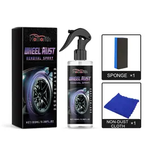 Homonth Wheel Rust Removal Spray, Automobile Tire Wheel Rust Cleaning Rust Removal Renovation Decontamination Brightener