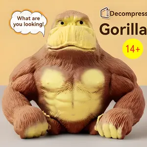 Gorilla Decompression Toy, Fidget Item for Anxiety Relief (Classic Novelty Toy for Kids)