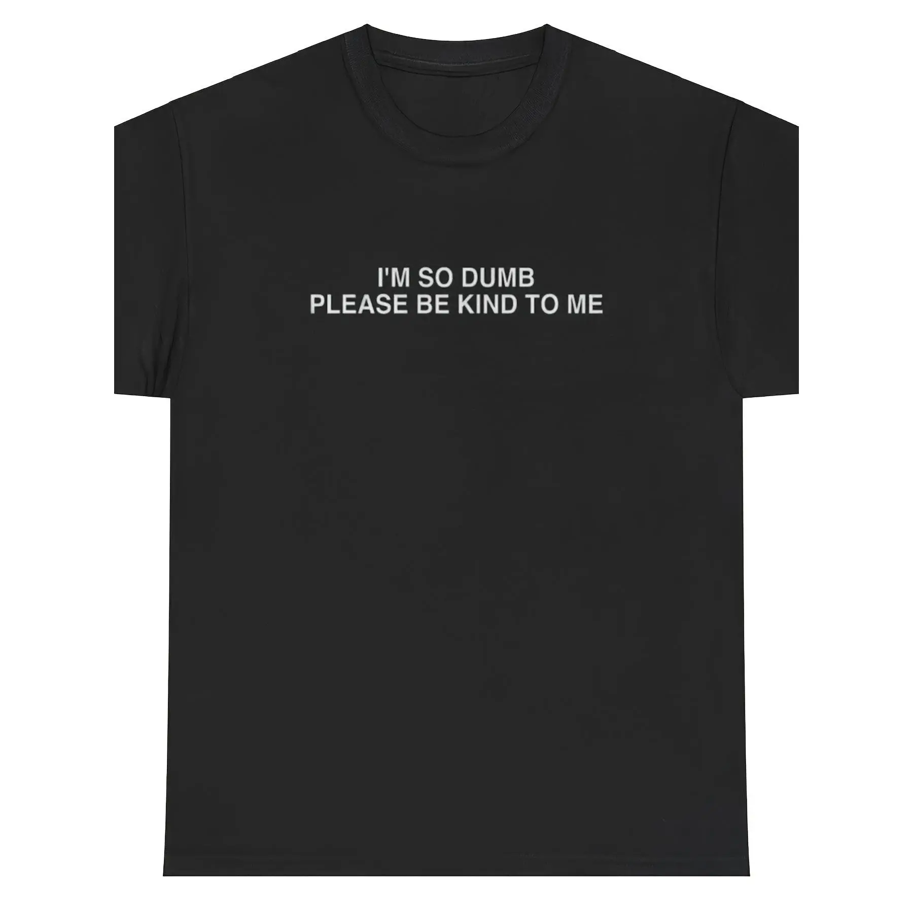 Funny Meme Shirts for Men, 'I'm So Dumb' Printed T-Shirt in Soft 100% Cotton, Casual Loose Fit Shortsleeve Top, Menswear, Graphic Tees, Cargo Pants Pairing, Pure Cotton