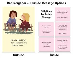 Bad Neighbor: Secret Scrooge Mean Greeting Card