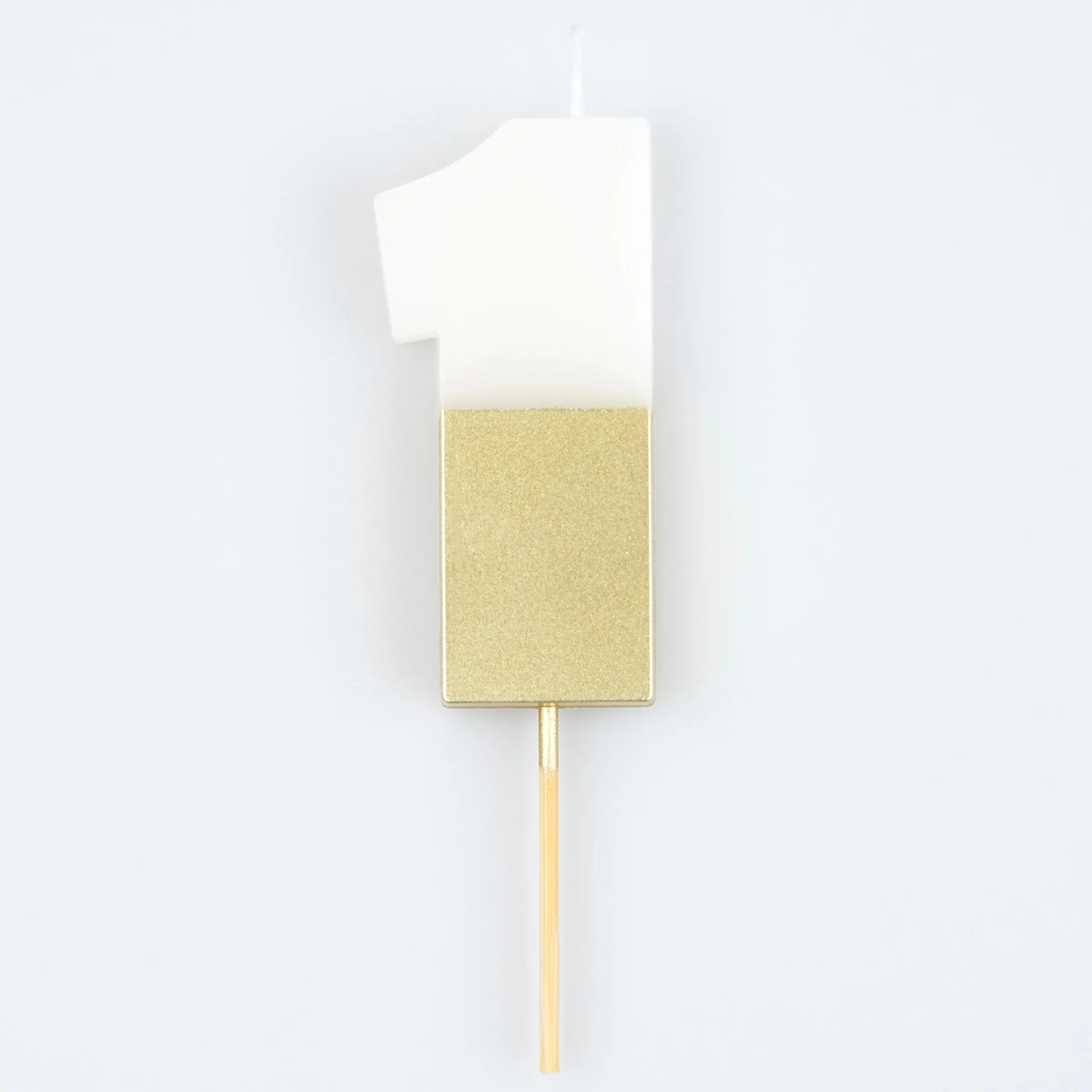 Gold Dipped Number 0 to 9 Birthday Candles