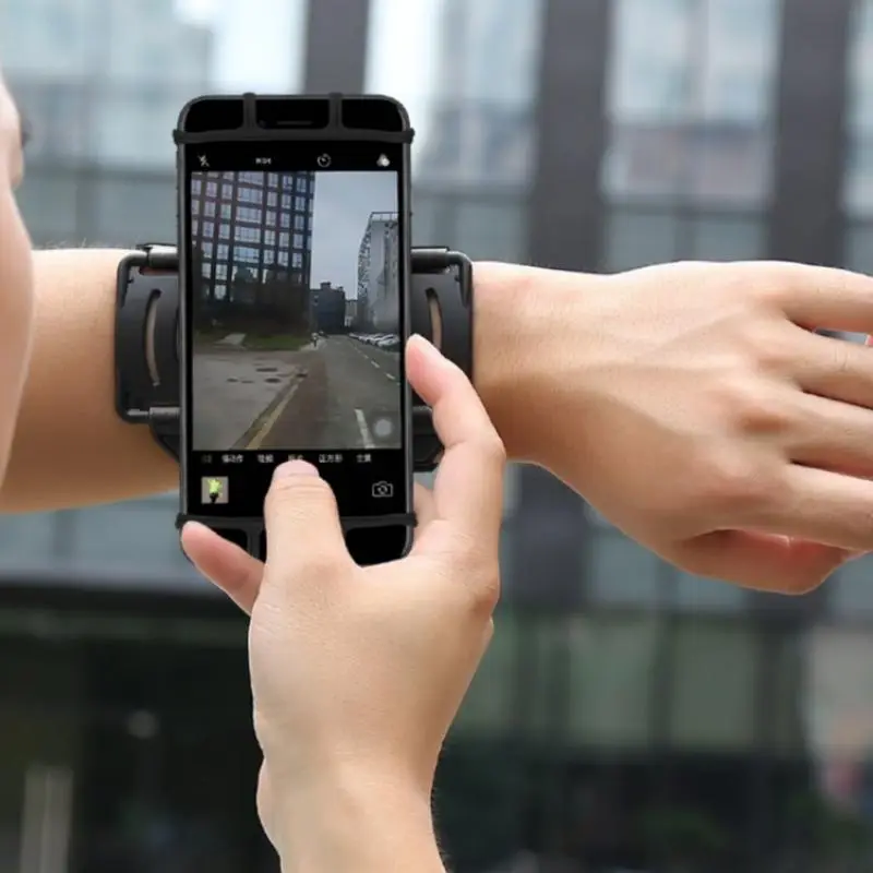 Rotatable Wristband Phone Holder, Adjustable Wristband Phone Holder, Sports Arm Band Phone Holder For Outdoor Running Cycling, Trail Running, Gear, Wo