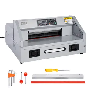 Summervibes VEVOR Electric Paper Cutter, 300W Heavy Duty Paper Cutter Machine 11.8 in/ 330 mm Cutting Width, 1.5 in/ 38 mm Cutting Thickness, Electric Guillotine Trimmer with Casters Infrared Function