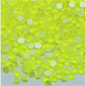 Neon Yellow Glass Rhinestones