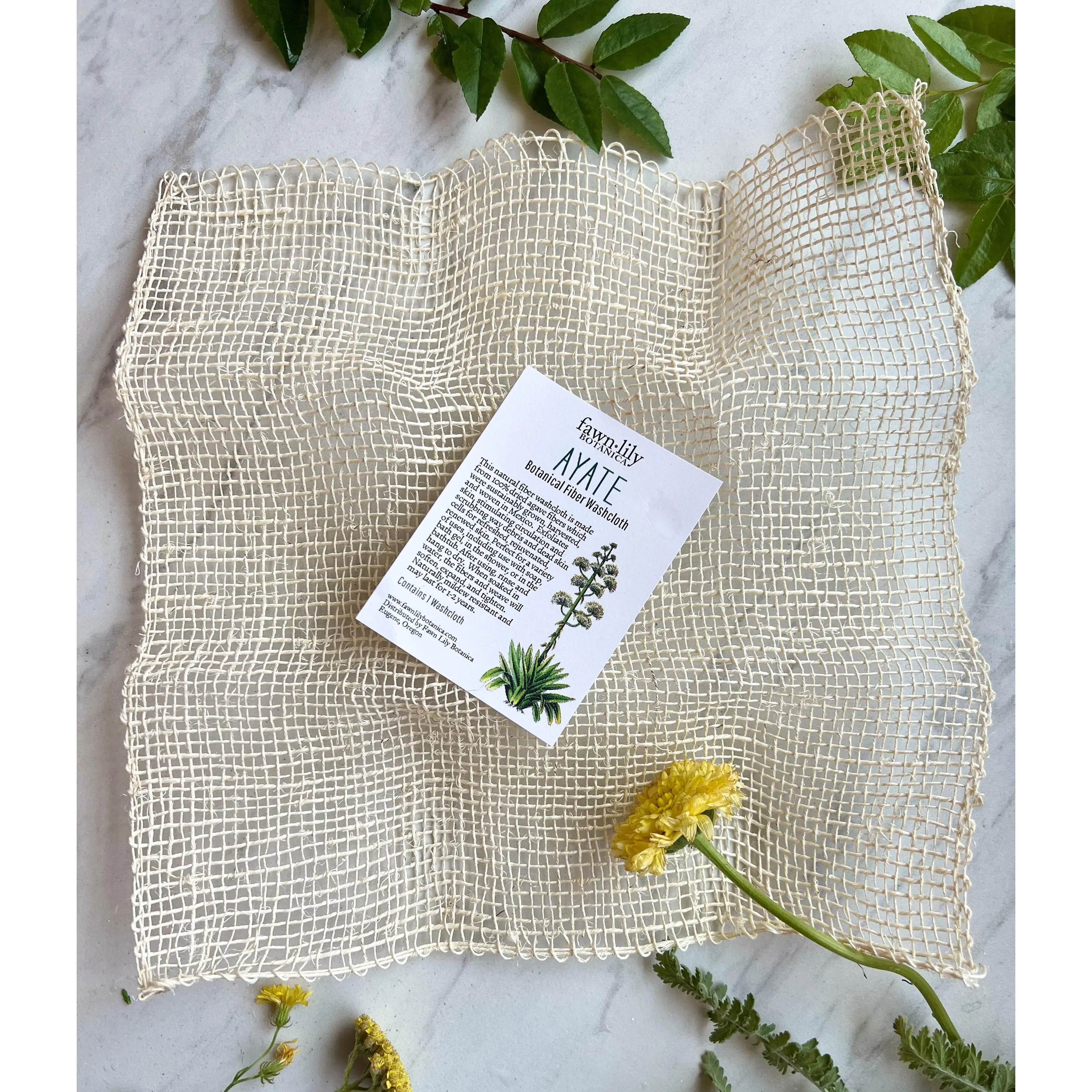 AYATE BOTANICAL AGAVE FIBER WASHCLOTH