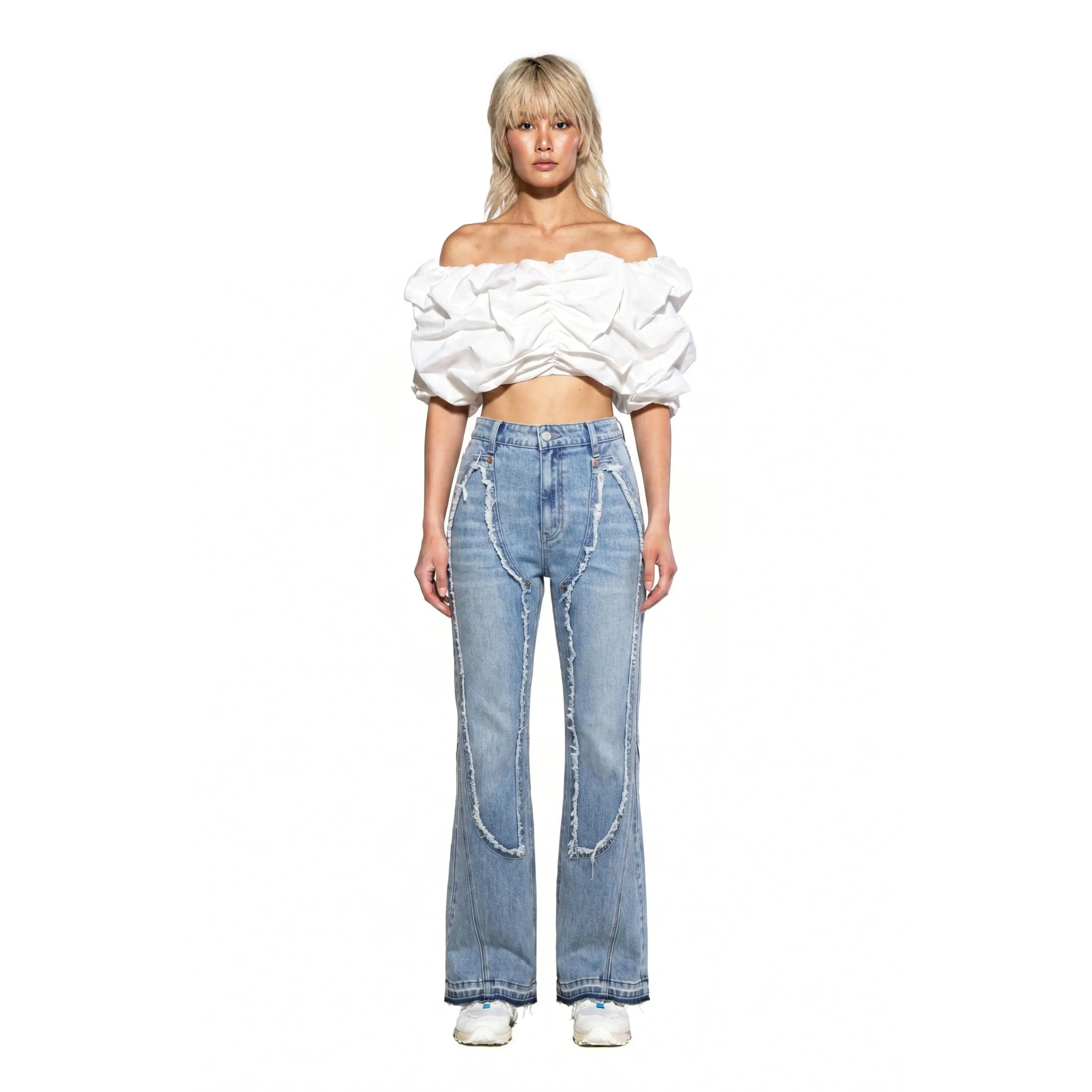 Cloud Puff Off-Shoulder Top
