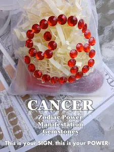 CANCER ZODIAC POWER GEMSTONE CRYSTAL MANIFESTATION SET