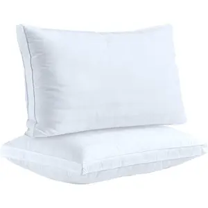 own Alternative Be Sleepin Pillows - Kin Size |  tton Hotel-Quality Bein, olin Plush Pillows with 2" usset for ,   Sie Sleepers | Set of 2