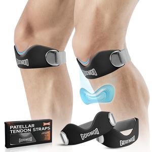Silicone Patella Knee Strap, Adjustable Patellar Tendon Support for Women & Men, Anti-Slip Knee Band for Running, Basketball, Volleyball, Squats, Hiking and Gym Workouts