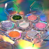 [HOT PICKS]Ourbella single multi-chrome eyeshadows, sparkly shimmer glitter eyeshadow, iridescent shimmer, talc free, holographic ,color-shifting, metallic iridescent shimmer shadow duochrome,TikTokShopblackfriday