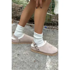 Hazel Fur Lined Winter Clog Walking Shoes Footwear