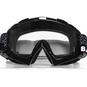 Dirt  ATV Goggles  Glasses Riding Motocross 4-Wheeler MX DH Accessories for Men Women Youth UV Protection Safety Dust-Proof Anti-Slip Strap(Clear-Black)