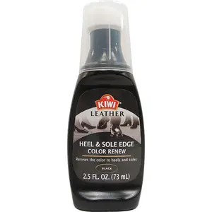 KIWI Black Leather Heel & Sole Edge Color Renew Shoe Cleaning Polish 2.5 oz