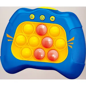 Pop Push Game Toy for Kids Quick Fast Push Pop Puzzle Handheld Light Up Fidget Toy Bubble Sensory Game Christmas Birthday Gift for Boys Girls