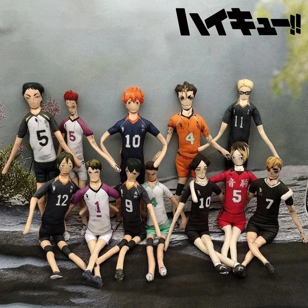 Anime Haikyuu Hinata Shoyo Kozume Kenma Cosplay Keychain Plush Cotton Doll Slender Twistable Shape Room Decoration Unisex Gifts