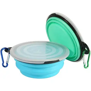Portable Outdoor Dog Bowl, Collapsible Pet Travel Bowl for Hiking, Hanging Design for Easy Feeding at Home or on the Go, Hanging Feeder