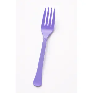 Heavyweight Purple Plastic Forks - 7.5 in.