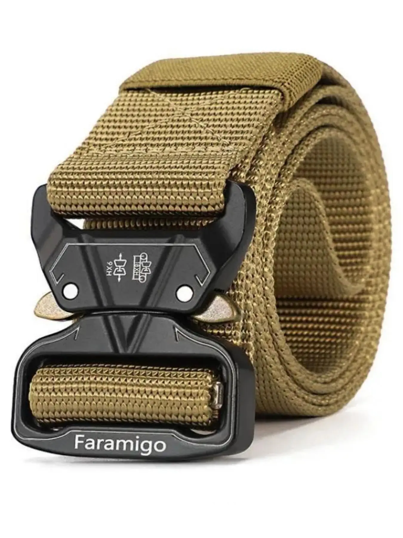 Solid Color Nylon Tape Belt for Men and Women, Quick Release Buckle Belt, Military Tactical Belt, 2024 Matching Outfit for Back To School, Fall Outfit