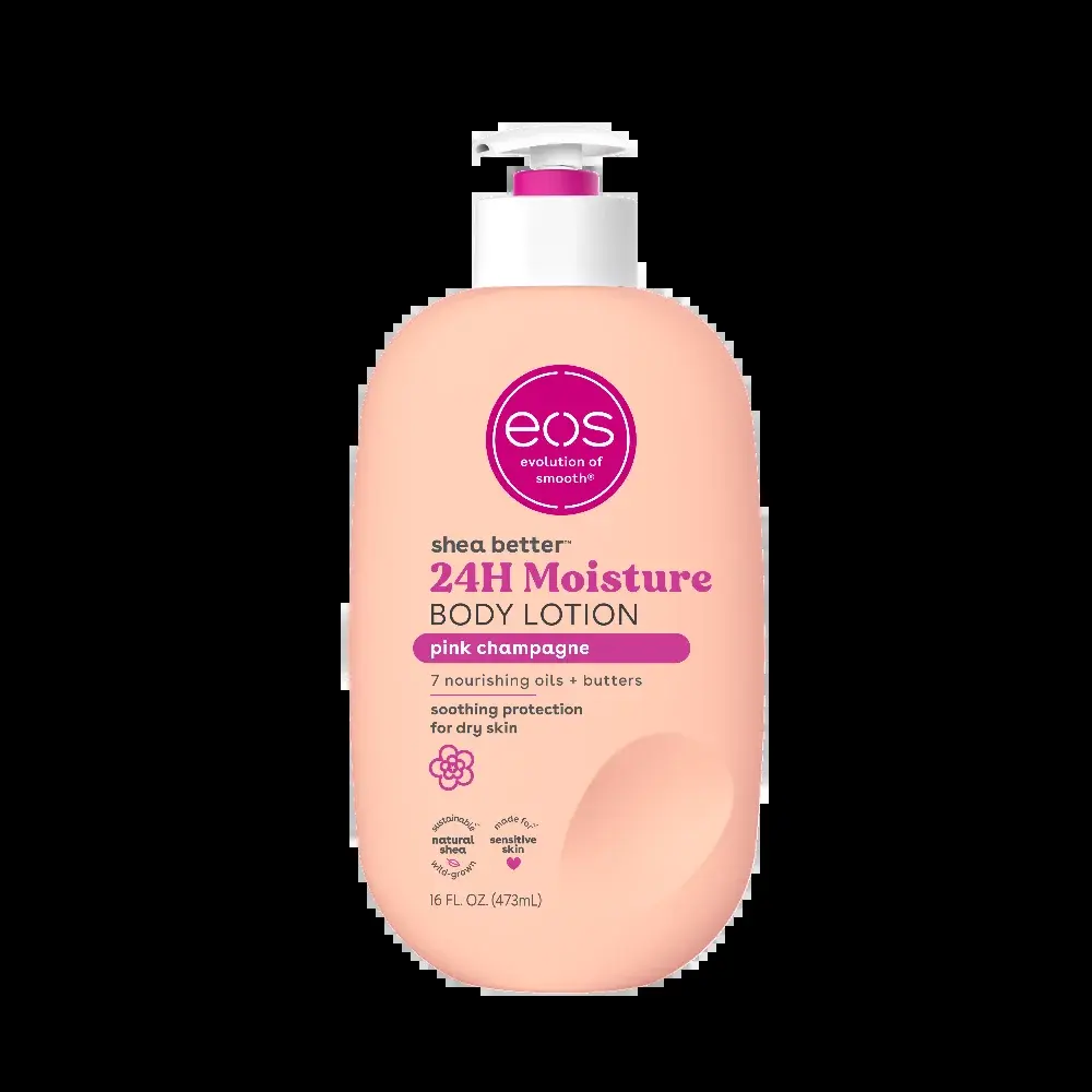 Eos Shea Better Body Lotion for Dry Skin, Pink Champagne, 16 Fl Oz eos ...