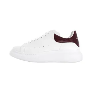 Alexander McQueen Men's White Low-Top Platform Sneakers with Lace-Up and Two-Tone Heel Trending Shoes, House White Official Shoes to Get / Maison Mihara Verifiable, with credentials and supporting global authentication