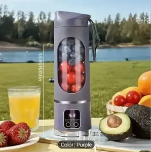 USB Rechargeable Portable Blender HS-860 Juicing Cup with Digital Display and 28 Settings