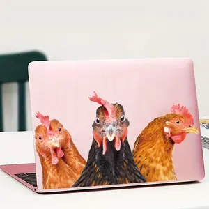 1Pc fun peeping chicken sticker, farm animal decoration sticker, self-adhesive detachable PVC material Suitable for room decoration, wall wallpaper, bedroom decoration, wall decoration, home decoration