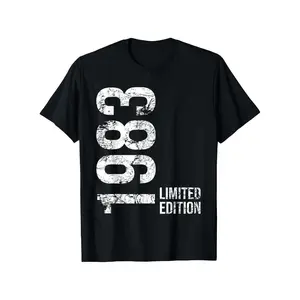 42nd Birthday 42 Years Old Man Woman Vintage 1983 T Shirt 100% Cotton Casual Tshirts Crewneck T-Shirt Short Sleeve Unisex Graphic Tee for Men Women Adults Classic Menswear Top