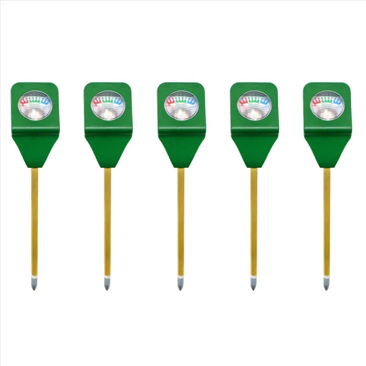 QYKF 5-Pack Mini Soil Moisture Tester Kit, Plant Soil Moisture Testing Instrument for Home Plant Care