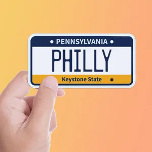 Philly Pennsylvania License Plate Sticker