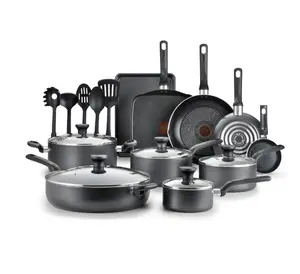 T-fal Easy Care, 20 Piece Non-Stick Pots and Pans Cookware Set