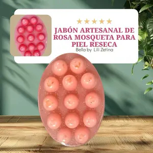 Bella by Lili Zetina Artisanal Rose Musk Soap for Dry Skin with Hydrating Oils Natural Moisturizer Gentle Cleansing