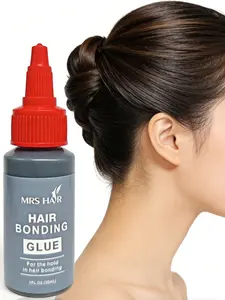 Salon Professional Hair Extension Glue 1oz, Wig Attachment Gel, Hair Lace Glue, Long-Lasting Hold, Easy to Use, Professional Hair Care Solution