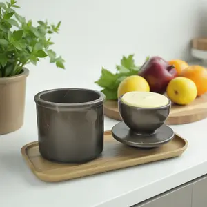 Stylish Handmade Marble Butter Keeper Dish Kitchen Utensils Lid