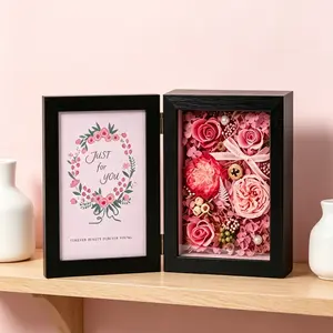 Wooden DIY Display Box, Asymmetric Design, Handmade Craft Storage, Holiday Gift, Mother's Day Present, Anniversary Keepsake, Love Gift