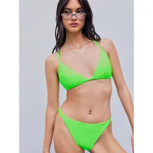 Cider V-neck Solid Bracelet Cheeky Bikini Swimsuit SwimWeek