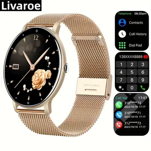 Women's Smartwatch with Call Connection & Message Alerts, Sleep Monitoring & Fitness Features, Ideal Gift for Women, Health Fitness Smartwatch