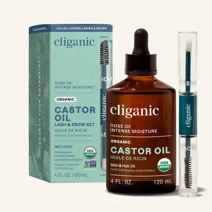 Organic Castor Oil for Hydrating and Moisturizing Haircare with Eyelash & Brow Kit Hydrate Repair Moisturize Comfort Vitamins  Scalp Hair Care