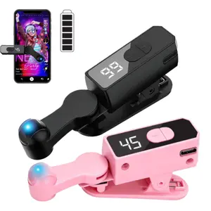 Wireless Rechargeable Auto Clicker For Smartphone Adjustable Click Speed Digital Display Clicker Automatic Stainless Clicker For Live Game Shopping
