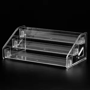 3 Layer Nail Polish Cosmetic Organizer Clear Acrylic Makeup Storage Stand Rack Essential Oil Eyeglasses Display Holder