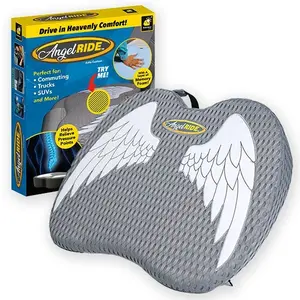 Angle Ride Premium Car Seat Cushions, Memory Foam Back Support for Driving, Essential Car Accessory for Travel and Road Trip Comfort