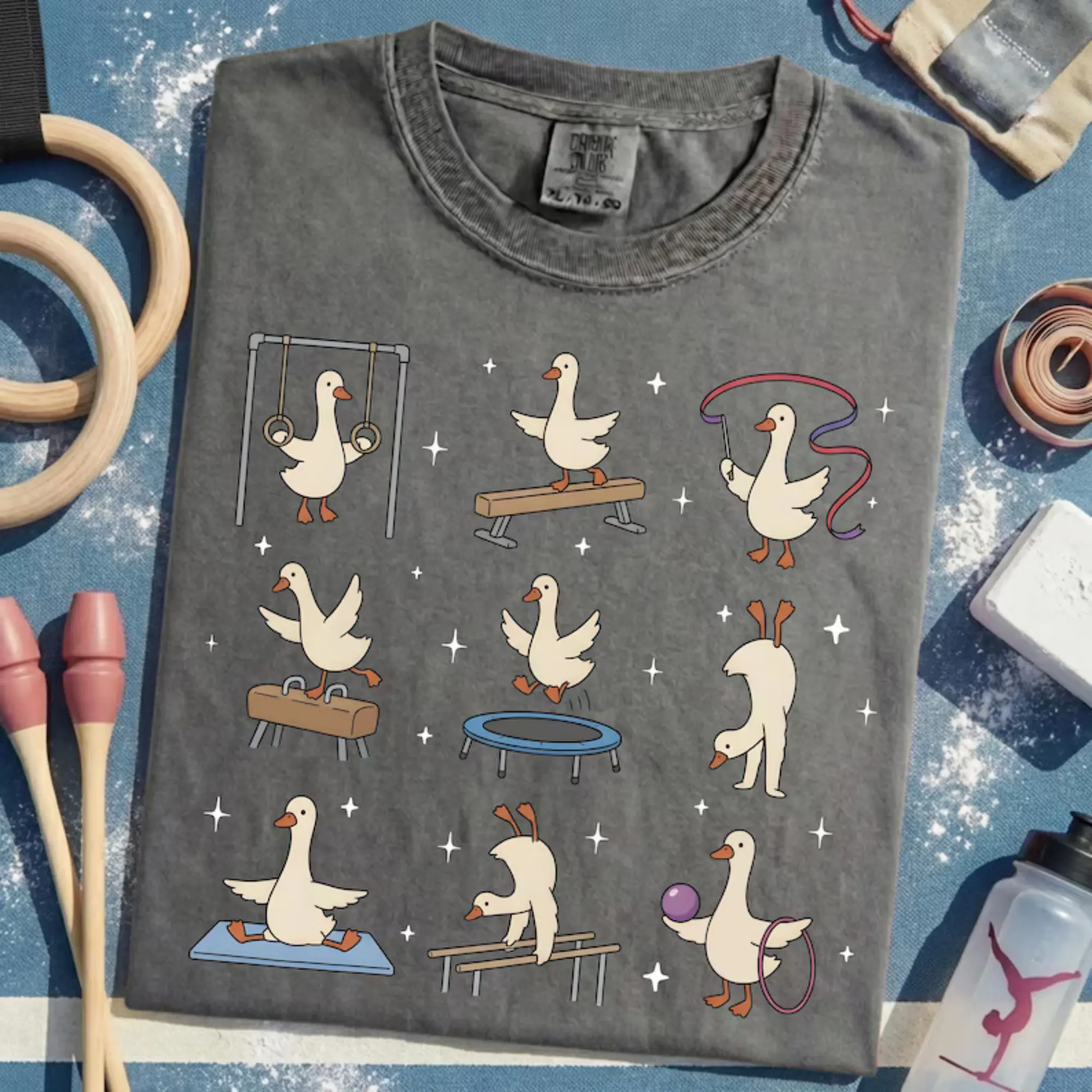 Comfort Colors Silly Goose Gymnastics Shirt - Gymnast Gift for Her, Gymnastics Coach Team Shirt