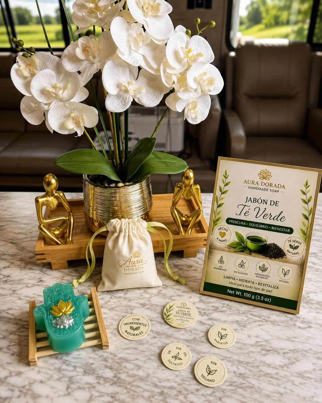 Aura Dorada Green Tea Soap