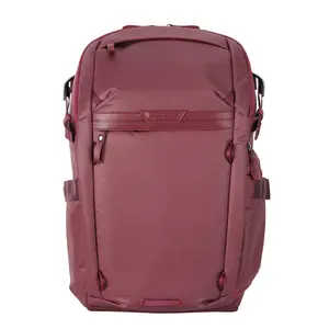 Vanguard VEO Metro 20L Camera & Everyday Backpack (Magenta) – Fits 70–200mm Attached, 14" Laptop Storage, Convertible Daypack Design, Carry-On Ready