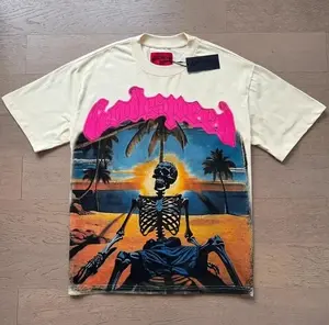 Godspeed short-sleeve street wear vintage pure cotton printed round neck T-shirt