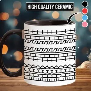 Funny Cuss Hidden Message Coffee Mug Unique Gift for Work Bestie - scs11634 Ceramic Drinkware Halloween Christmas Holiday Gift