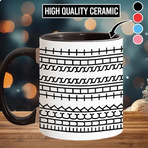 Printed Ceramic Coffee Mug with Hidden Funny Cuss Message, Stylish Modern Kitchenware Drinkware, Washable Beverage Holder-Compatible Unique Gifts for Work Bestie, Halloween-Christmas Holiday - scs11634