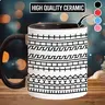Printed Ceramic Coffee Mug with Hidden Funny Cuss Message, Stylish Modern Kitchenware Drinkware, Washable Beverage Holder-Compatible Unique Gifts for Work Bestie, Halloween-Christmas Holiday - scs11634