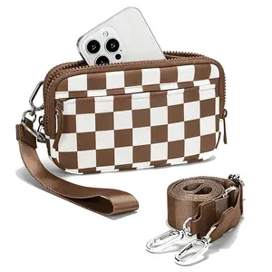 Iris Multi Pockets Crossbody Bag wallets women with Keychain - Nylon Wristlet & Crossbody Bag for Women, Fits Most Smartphones,Multi-Card Wallet Stylish & Versatile wallets Daily Use purse SpringStatements