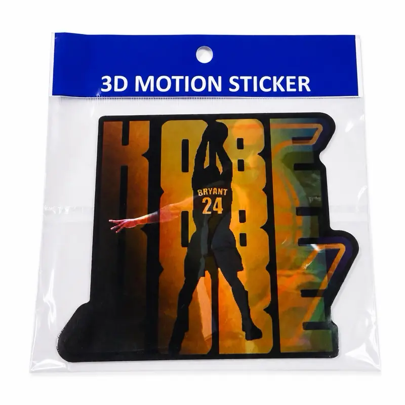 Kobe Bryant #24 3D Motion Lenticular Sticker - Basketball-Themed Decorative Sticker